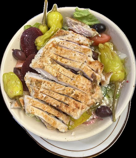 Chicken Greek Salad Romulus House Michigan 734-326-7177