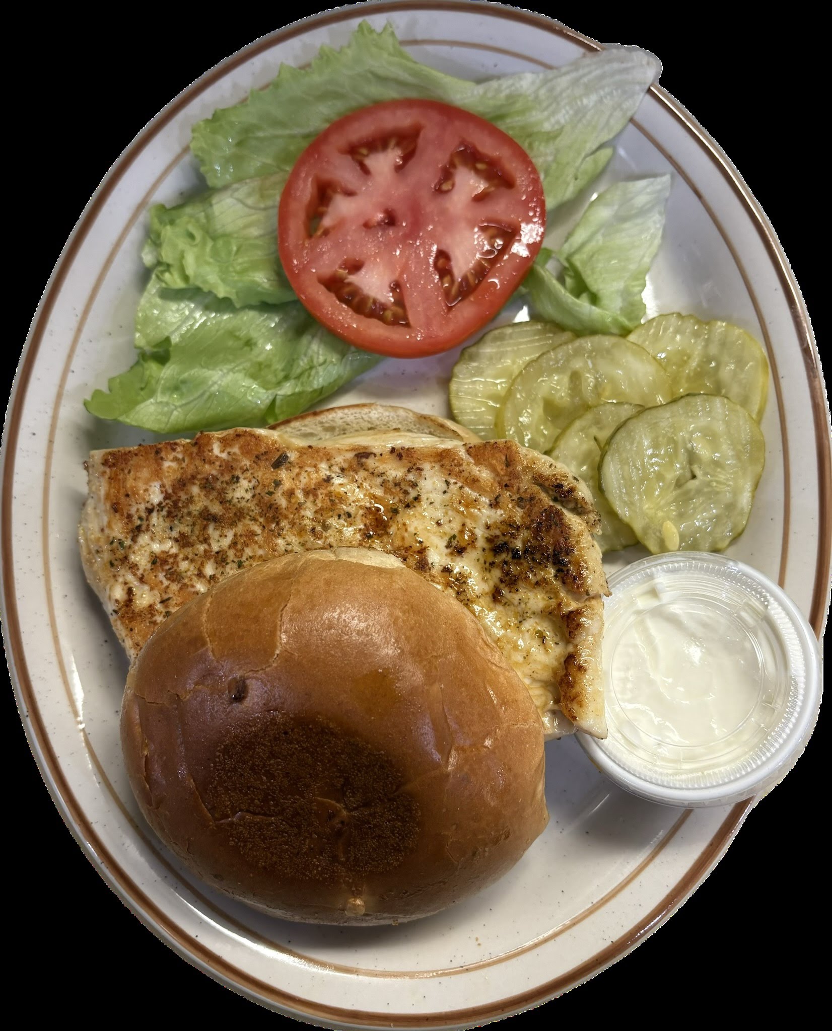 Grilled Chicken Sandwich Romulus House Michigan 734-326-7177