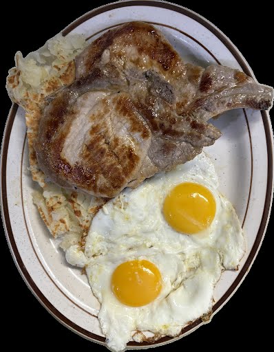 Pork Chops and Eggs Romulus House Michigan 734-326-7177